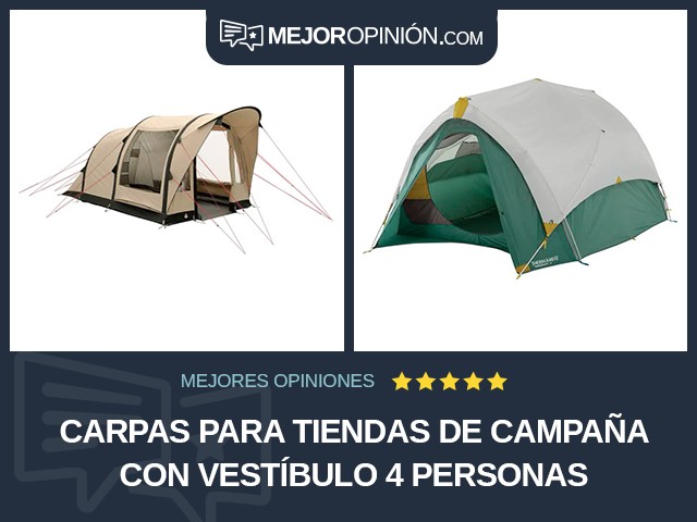 Carpas para tiendas de campaña Con vestíbulo 4 personas