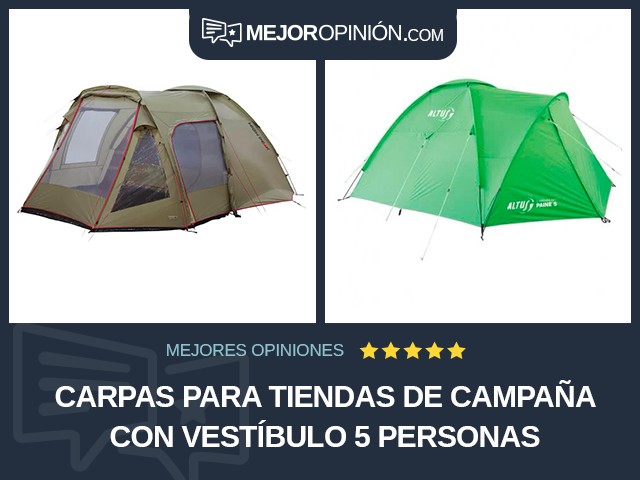 Carpas para tiendas de campaña Con vestíbulo 5 personas