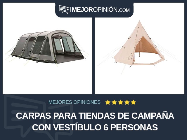 Carpas para tiendas de campaña Con vestíbulo 6 personas