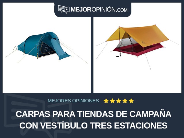 Carpas para tiendas de campaña Con vestíbulo Tres estaciones