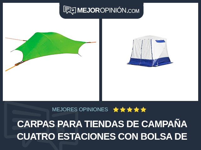 Carpas para tiendas de campaña Cuatro estaciones Con bolsa de transporte