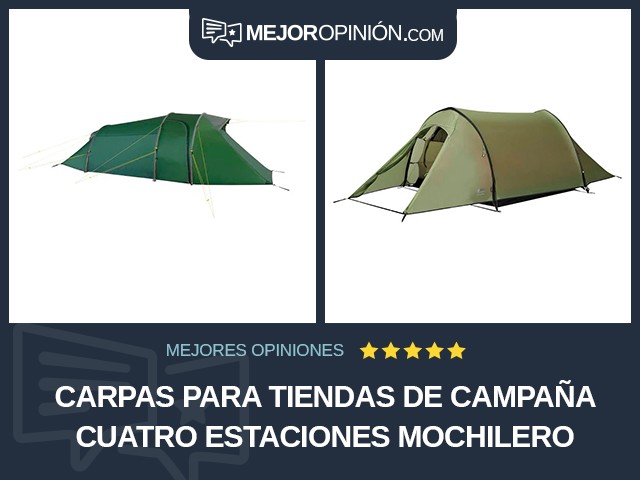 Carpas para tiendas de campaña Cuatro estaciones Mochilero