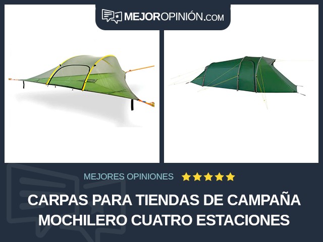 Carpas para tiendas de campaña Mochilero Cuatro estaciones