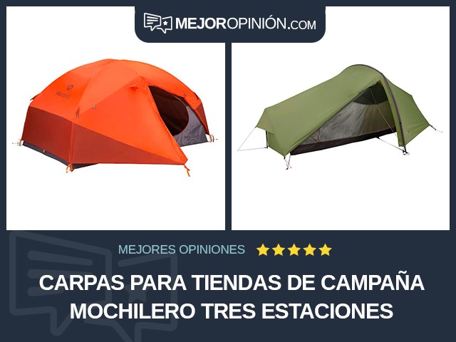 Carpas para tiendas de campaña Mochilero Tres estaciones