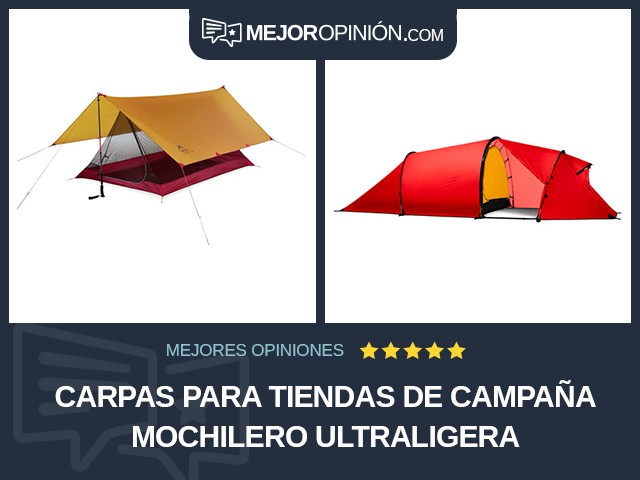 Carpas para tiendas de campaña Mochilero Ultraligera