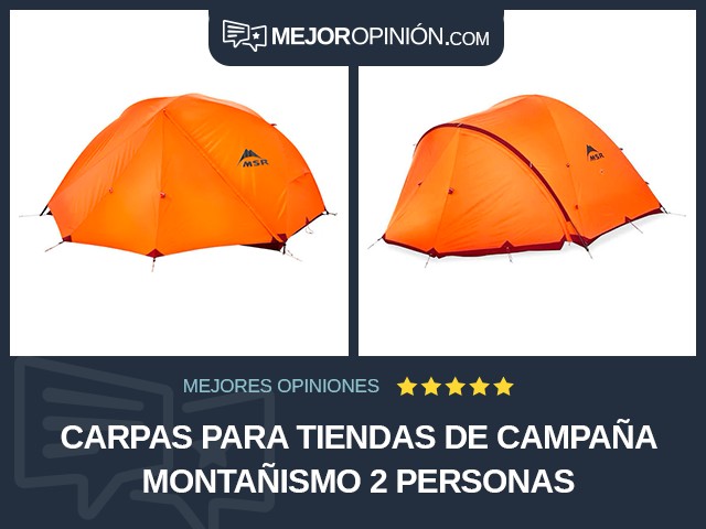 Carpas para tiendas de campaña Montañismo 2 personas