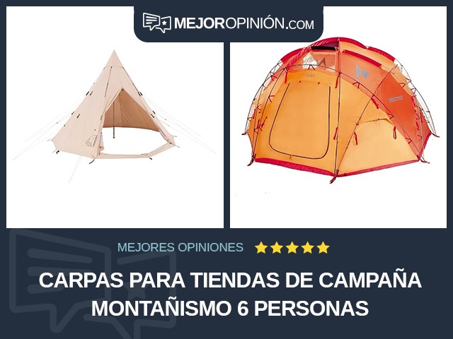 Carpas para tiendas de campaña Montañismo 6 personas