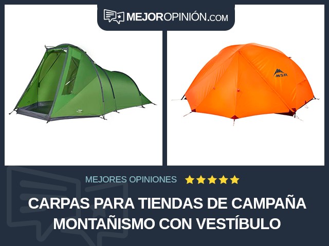 Carpas para tiendas de campaña Montañismo Con vestíbulo