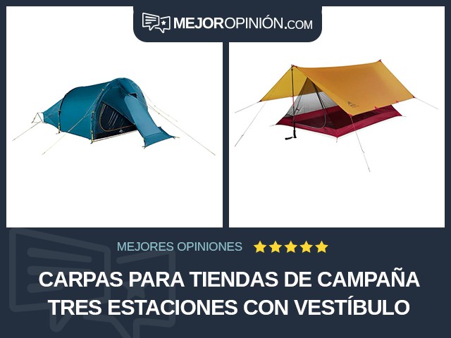 Carpas para tiendas de campaña Tres estaciones Con vestíbulo