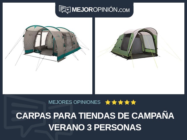 Carpas para tiendas de campaña Verano 3 personas