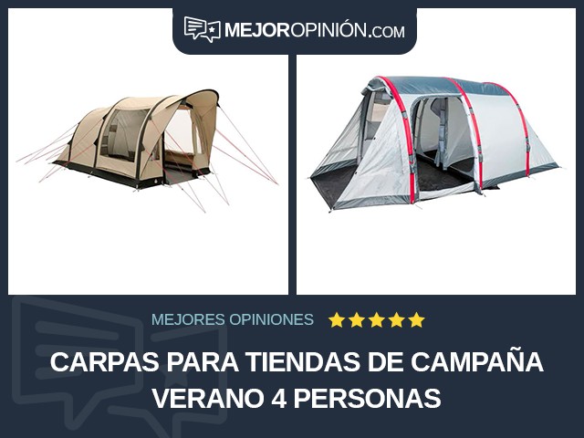 Carpas para tiendas de campaña Verano 4 personas