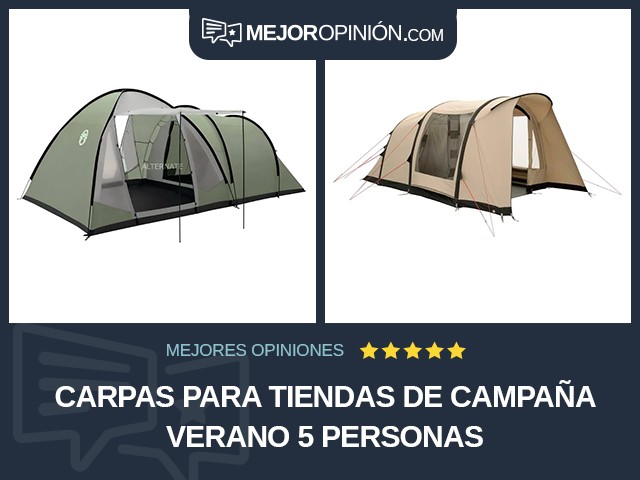 Carpas para tiendas de campaña Verano 5 personas