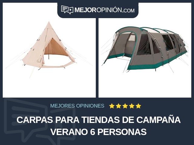 Carpas para tiendas de campaña Verano 6 personas