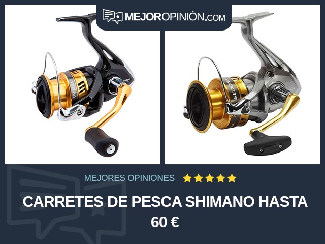 Carretes de pesca Shimano Hasta 60 €