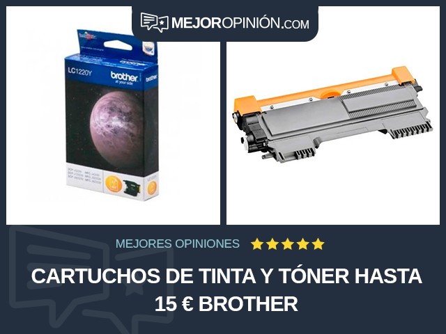 Cartuchos de tinta y tóner Hasta 15 € Brother