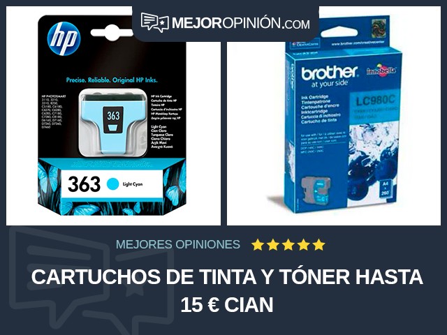 Cartuchos de tinta y tóner Hasta 15 € Cian