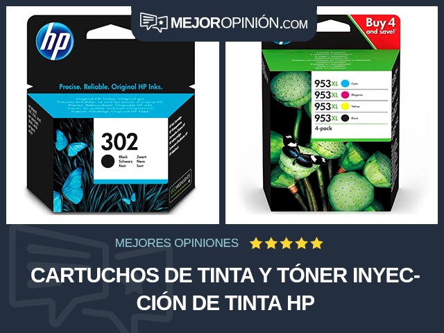 Cartuchos de tinta y tóner Inyección de tinta HP