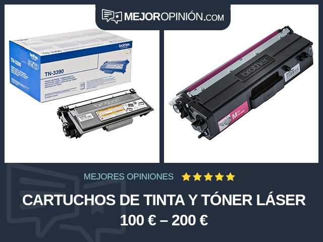 Cartuchos de tinta y tóner Láser 100 € – 200 €