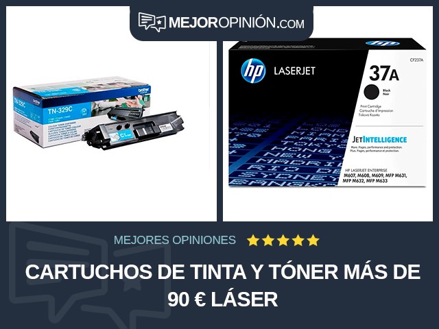 Cartuchos de tinta y tóner Más de 90 € Láser