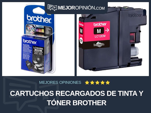 Cartuchos recargados de tinta y tóner Brother