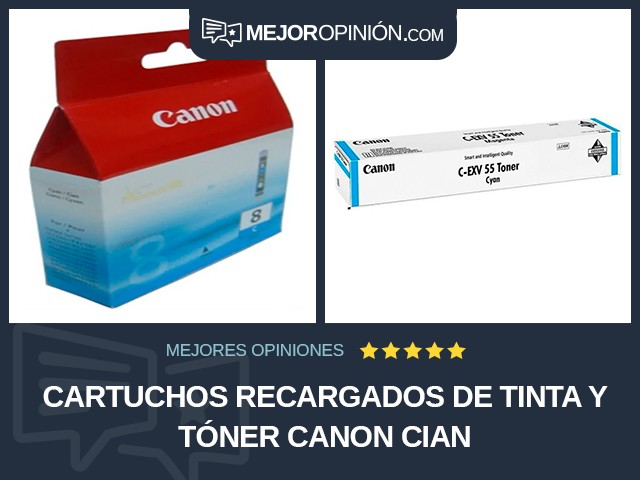 Cartuchos recargados de tinta y tóner Canon Cian