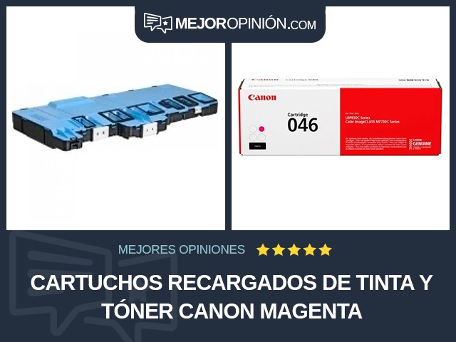 Cartuchos recargados de tinta y tóner Canon Magenta