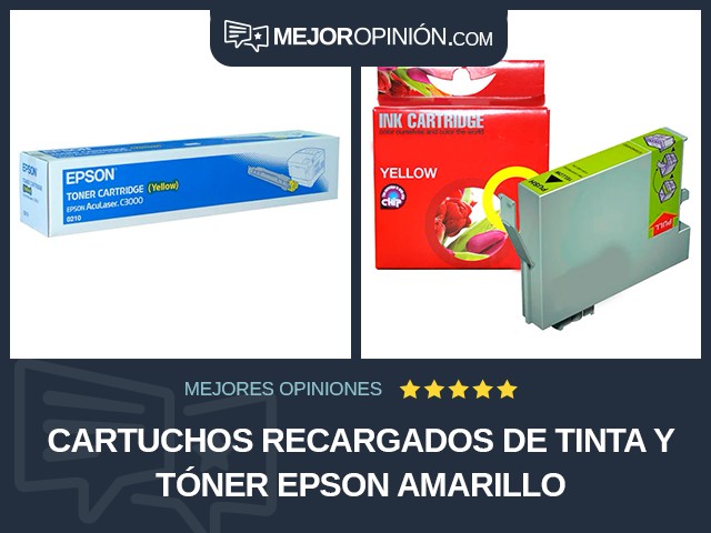 Cartuchos recargados de tinta y tóner Epson Amarillo