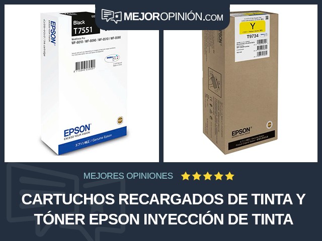 Cartuchos recargados de tinta y tóner Epson Inyección de tinta