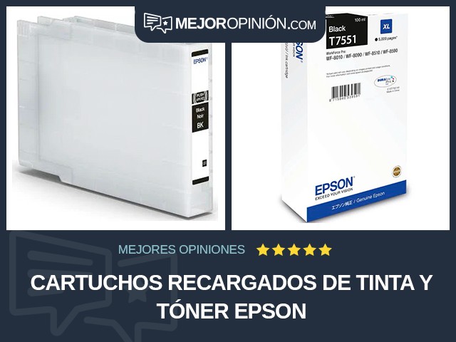 Cartuchos recargados de tinta y tóner Epson