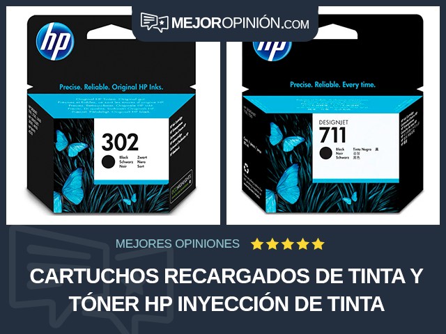 Cartuchos recargados de tinta y tóner HP Inyección de tinta