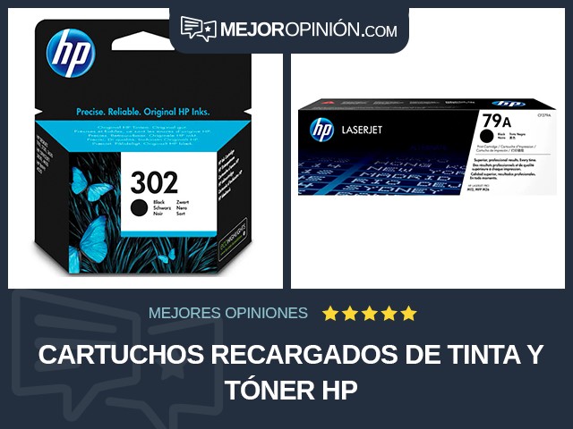 Cartuchos recargados de tinta y tóner HP