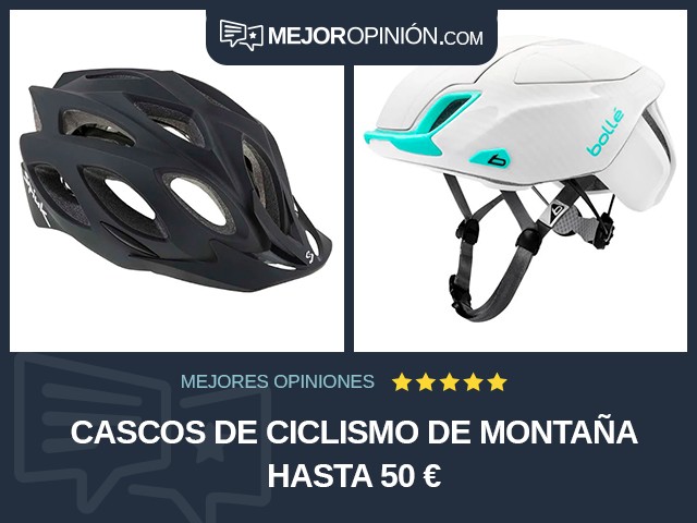 Cascos de ciclismo De montaña Hasta 50 €