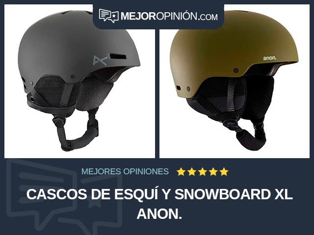 Cascos de esquí y snowboard XL anon.