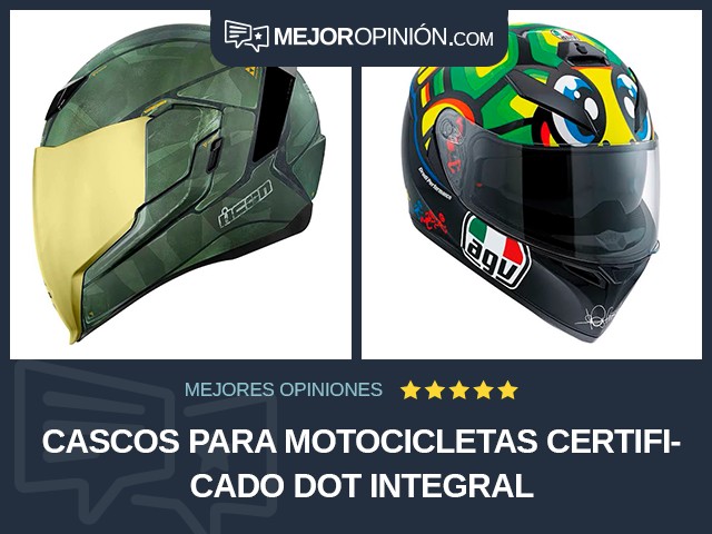 Cascos para motocicletas Certificado DOT Integral