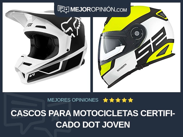 Cascos para motocicletas Certificado DOT Joven