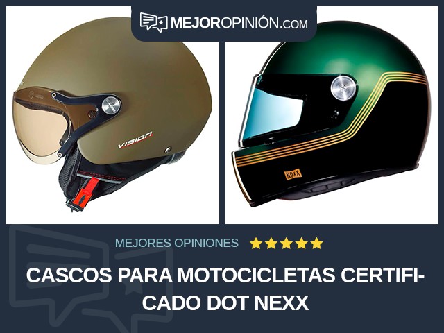 Cascos para motocicletas Certificado DOT Nexx