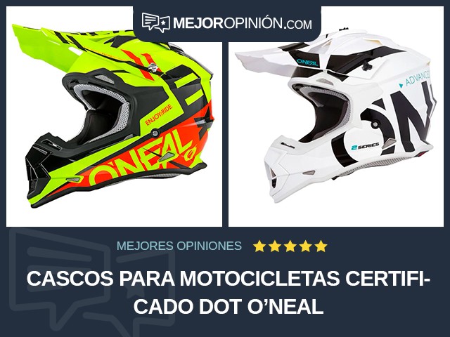 Cascos para motocicletas Certificado DOT O'Neal