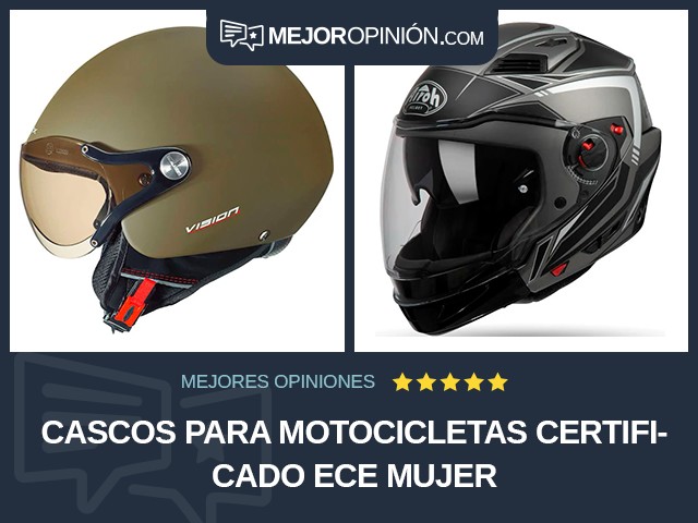 Cascos para motocicletas Certificado ECE Mujer