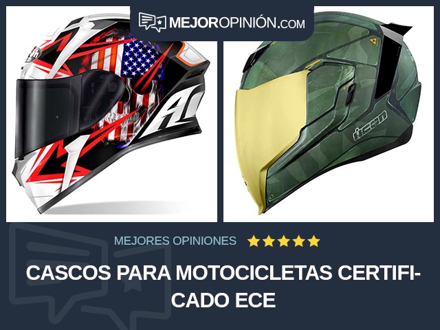 Cascos para motocicletas Certificado ECE