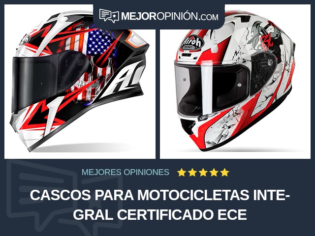 Cascos para motocicletas Integral Certificado ECE