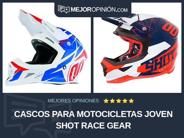 Cascos para motocicletas Joven SHOT RACE GEAR