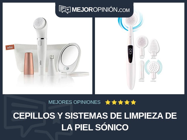 Cepillos y sistemas de limpieza de la piel Sónico