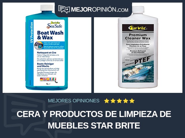 Cera y productos de limpieza de muebles Star brite