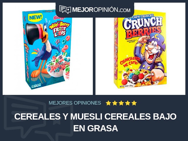 Cereales y muesli Cereales Bajo en grasa