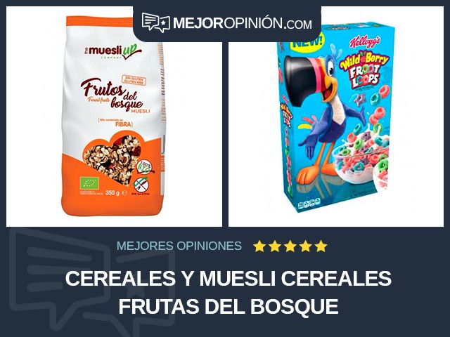 Cereales y muesli Cereales Frutas del bosque