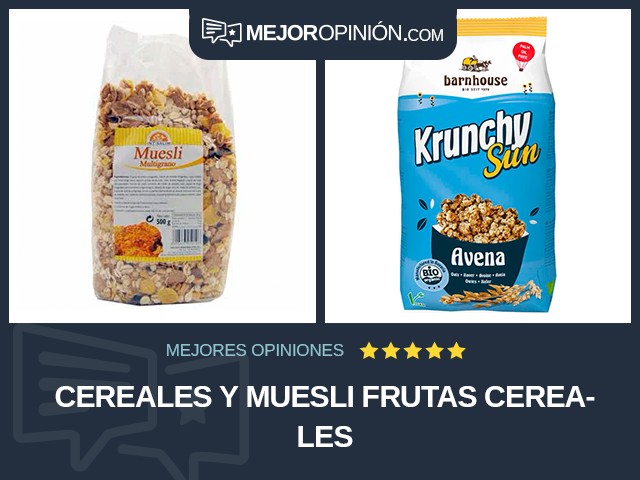 Cereales y muesli Frutas Cereales