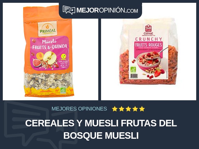 Cereales y muesli Frutas del bosque Muesli