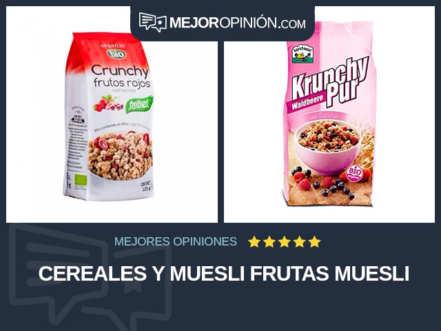 Cereales y muesli Frutas Muesli