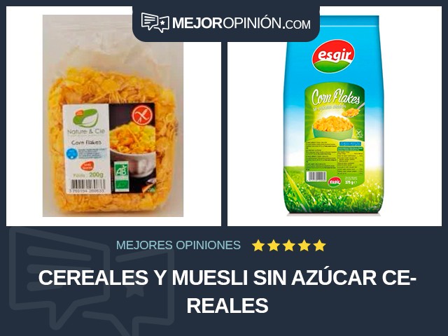 Cereales y muesli Sin azúcar Cereales