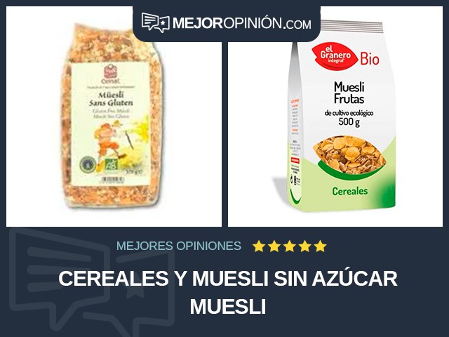 Cereales y muesli Sin azúcar Muesli